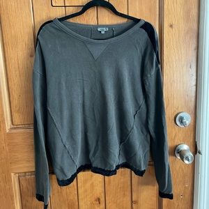 Splendid sweatshirt with velvet detail